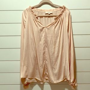 LOFT ruffle detail blouse
